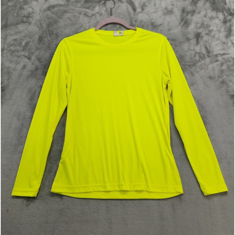 Clique Top Womens XS Hi-Visibility Yellow Spin Eco Performance Long‎ Sleeve Tee